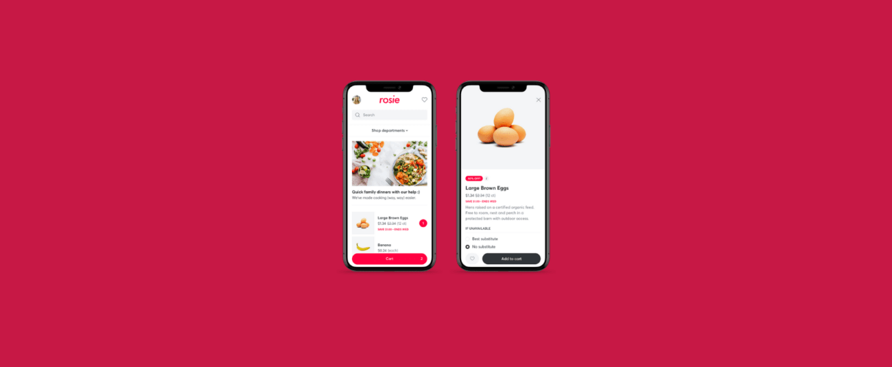 two-iphonex-iphone2-side-by-side-ecommerce-groceries-rosie-application